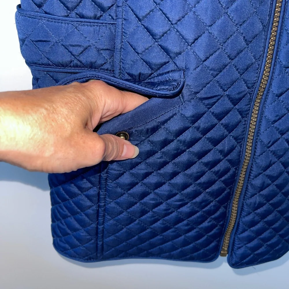 Joules pink velveteen rabbit‎ quilted zip sleeveless vest Size 11/12y
